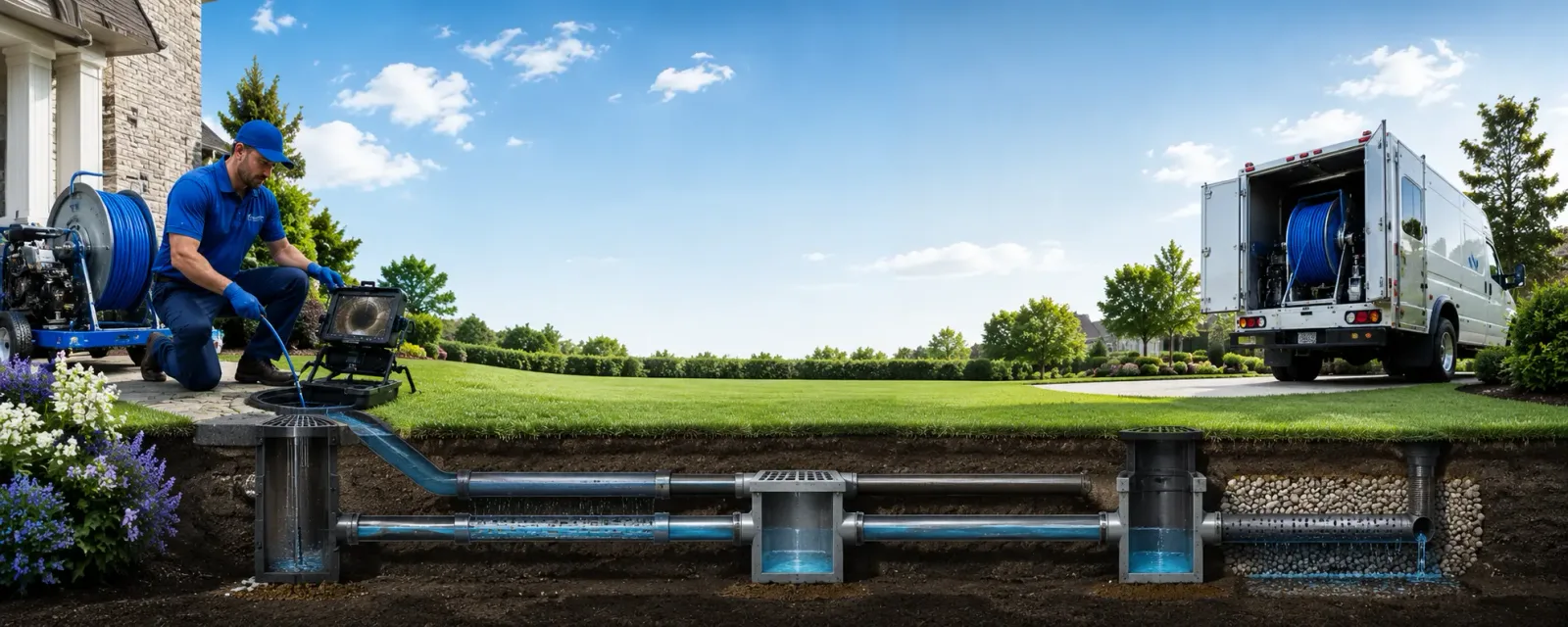 Outdoor drain cleaning information for La Pryor, TX
